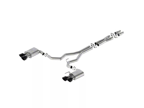 2024-2025 Mustang Dark Horse Ford Performance Extreme Active Cat-Back Exhaust with Black Chrome Tips