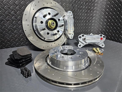 2005-2014 Mustang (Hat Style) Front Street Kit Dimpled and Slotted - Aerospace Components