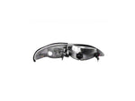 1994-1998 Crystal Headlights; Chrome Housing; Clear Lens