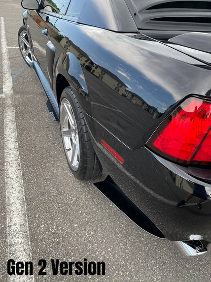 Carter's Customs New Edge Mustang Side & Rear Splitter Combo