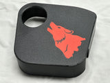 Coolant Tank Cover with Coyote Howling (2024-2025 Mustang)