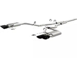 2024-2025 Mustang ECOBOOST w/ Active Magnaflow Competition Series Cat-Back Exhaust System with Black Chrome Tips