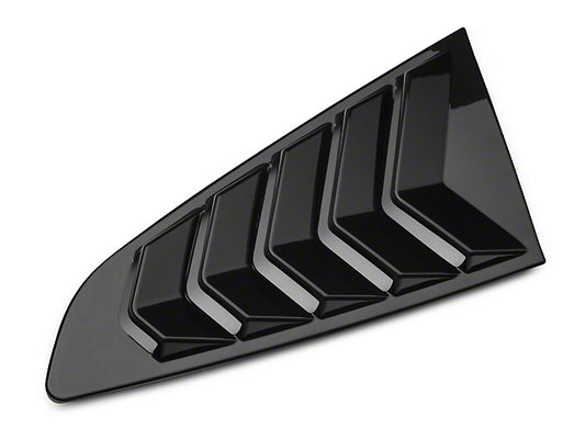 2015-2023 Mustang Sport Quarter Window Louvers; Gloss Black