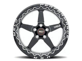 2005-2025 WELD Performance Ventura Beadlock Gloss Black Milled Wheel; Rear Only; 18x10; 50mm Offset