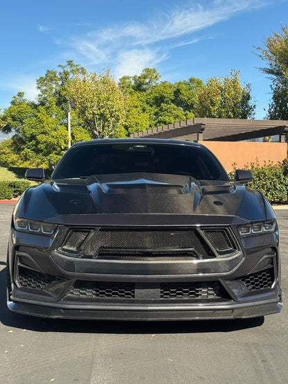 2024-2026 Mustang GT3 Carbon Fiber Front Bumper Grille