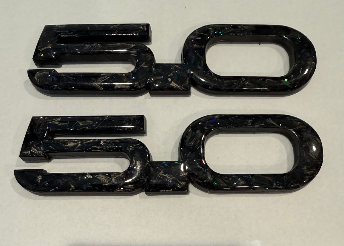 Mustang Carbon Fiber Forged Emblems