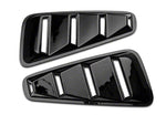 2010-2014 Quarter Window Louvers; Gloss Black