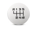 2011-2014 RTR 6-Speed Shift Knob; White/Black