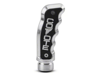 2015-2025 Mustang Barton Automatic Pistol Grip Shifter Handle with Coyote Logo; Brushed