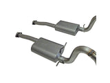 1999-2004 Mustang GT, Mach 1 Flowmaster American Thunder Cat-Back Exhaust System; Stainless Steel