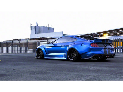 2018-2023 Mustang Fastback Clinched Flares Widebody Kit; Unpainted