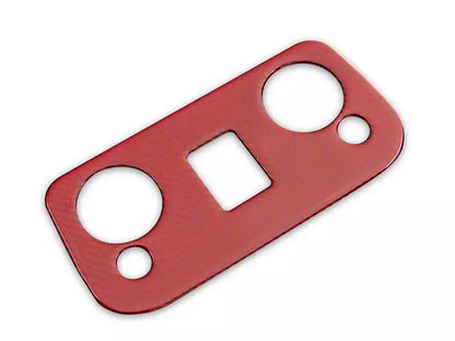 2015-2023 Mustang SpeedForm Overhead Map Light Trim; Red Carbon