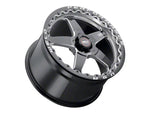 2005-2025 WELD Performance Ventura Beadlock Gloss Black Milled Wheel; Rear Only; 18x10; 50mm Offset