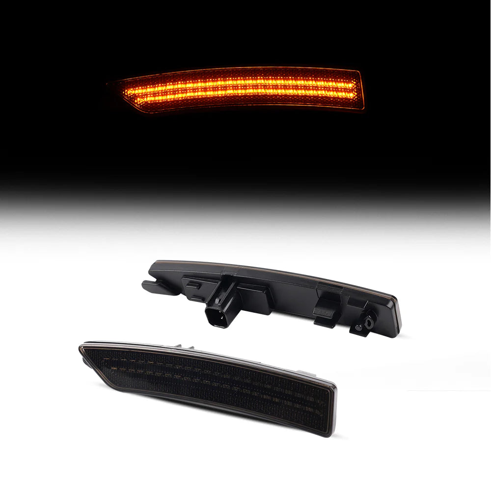 2024-2025 Ford Mustang S650 Smoke LED Side Markers (SET) (Smoked or Clear)
