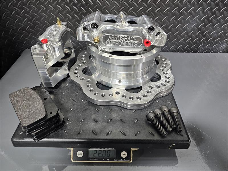 2024-2026 Mustang Dark Horse/ Performance Package Direct Bolt on Rear Pro-Lite Drag Race Brake Kit - Aerospace Components