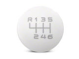 2011-2014 RTR 6-Speed Shift Knob; White/Gray