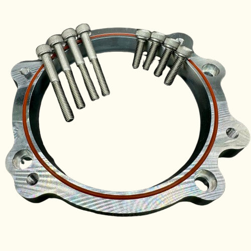 GT500 (2020-2022) [5.2L] & RAPTOR R (2023+) [5.2L] ADAPTER (103MM TB TO 93MM) : 103MM TB TO FORD PREDATOR SUPERCHARGER / STOCK SUPERCHARGER / AFT . MKT . SUPERCHARGER