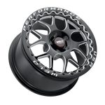 2005-2026 Mustang Weld Racing Solana Beadlock 1-Piece Gloss BLK MIL DIA Wheel - 17x10 with 5x114.3 Bolt, 7.38BS, ET 48
