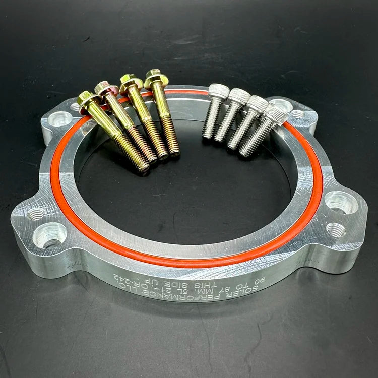 F-150 [5.0L] (2021+) Adapter (90mm TB to 87mm): 90MM TB to Ford F-150 (NEW MODELS) Stock Manifold/Aft. Mkt. Supercharger