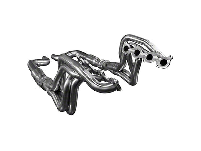 2015-2025 Mustang GT, Dark Horse Kooks 2-Inch Long Tube Headers; Green Catted
