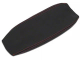 2015-2023 Mustang SpeedForm Premium Leather Armrest Cover; Red Stitching