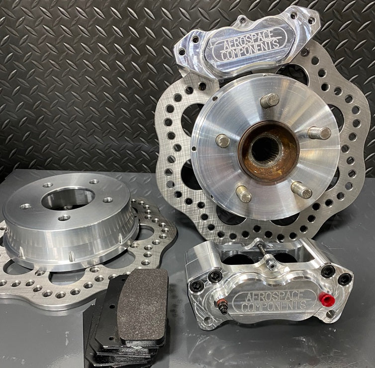 2015-2023 Mustang Rear Pro-Lite Drag Race Brake Kit AED Knuckles - Aerospace Components
