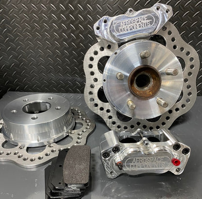 2015-2023 Mustang Rear Pro-Lite Drag Race Brake Kit AED Knuckles - Aerospace Components