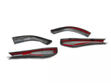 2015-2023 Mustang SpeedForm Door Mirror Trim; Carbon Fiber Style