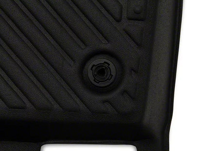 2015-2025 Mustang TruShield Precision Molded Front and Rear Floor Liners; Black