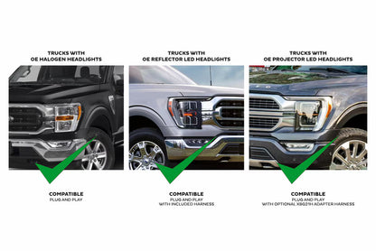 2021-2023 Ford F150 Morimoto XBG LED DRL Grille