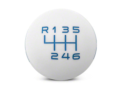 2011-2014 RTR 6-Speed Shift Knob; White/Blue