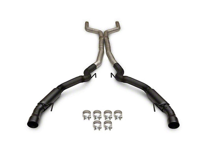 2024-2025 Mustang GT w/o Active Flowmaster Outlaw Cat-Back Exhaust System with Black Tips