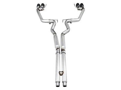 2018-2023 Mustang GT w/ Active AWE Track Edition Cat-Back Exhaust with Diamond Black Tips