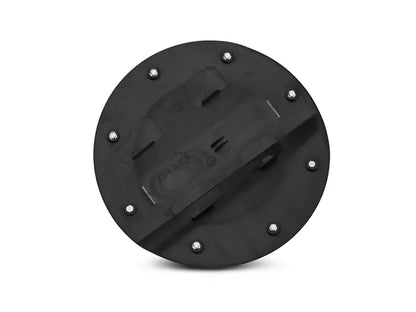 2015-2023 Mustang Competition Series Fuel Door with 5.0 Logo; Black