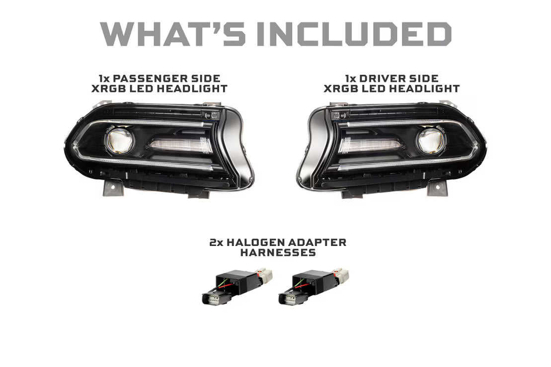 2015-2023 Dodge Charger Morimoto XRGB LED Headlights