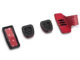 2005-2014 Modern Billet GT500 Style Pedal Covers; Red