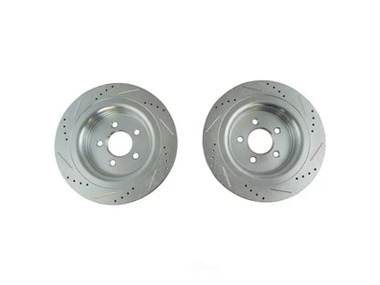 2015-2023 Mustang GT, EcoBoost w/ Performance Pack Ceramic Performance Brake Rotor and Pad Kit; Rear