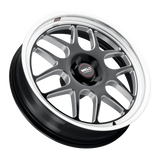 2015-2020 Shelby GT350 / 2020-2022 Shelby GT500 / 2024+ Dark Horse Weld Racing Solana Drag 1-Piece Gloss BLK MIL DIA Wheel - 20x5 with 5x114.3 Bolt, 1.5BS, ET -38