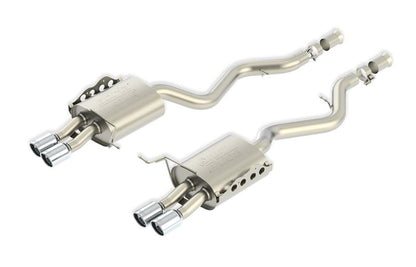 Borla ATAK Cat Back 15 Ford Mustang 3.7L V6 MT/AT 2.25in Pipe 4in Single Round Rolled Tips