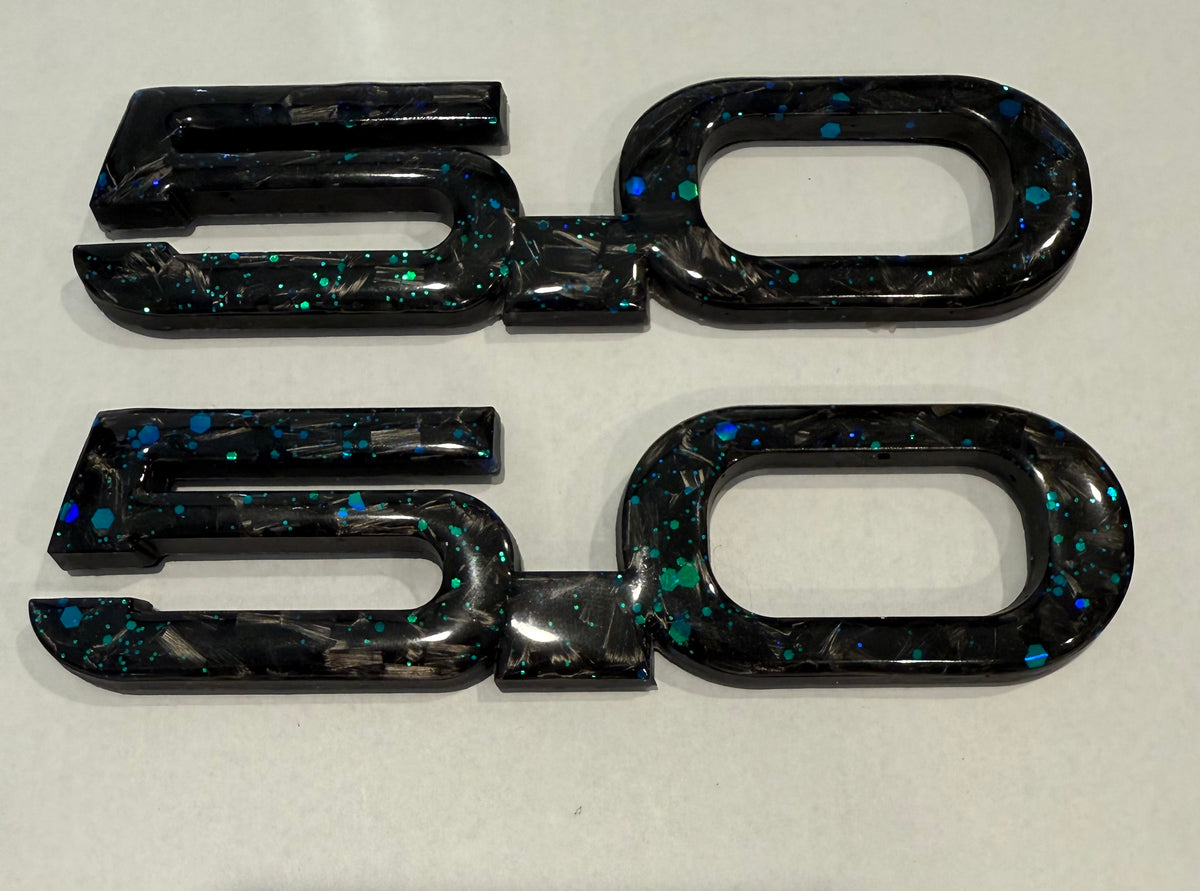 Mustang Carbon Fiber Forged Emblems