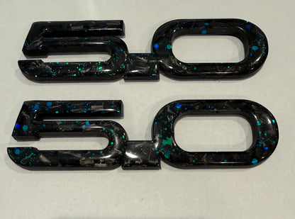 Mustang Carbon Fiber Forged Emblems