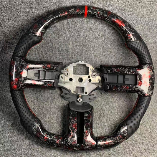 2010-2014 Mustang CUSTOM Carbon Fiber Steering Wheel - Forged Carbon Fiber