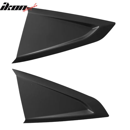 2024-2026 Ford Mustang V Style Matte Black Side Window Louvers ABS