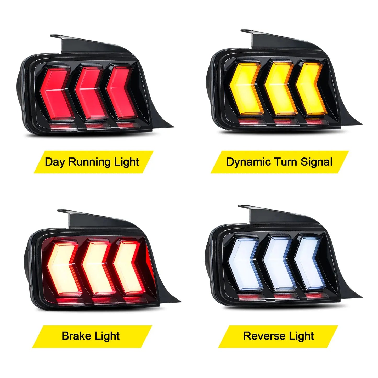 2005-2009 Mustang S650 Euro Style Taillights - RGB