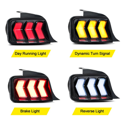 2005-2009 Mustang S650 Euro Style Taillights - RGB