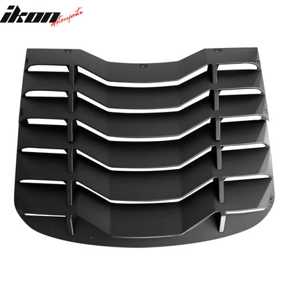 2024-2026 Ford Mustang IKON Matte Black Rear Window Louvers ABS