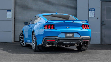 24-25 Mustang GT w/ Active Borla ATAK Cat-Back Exhaust with Carbon Fiber Tips