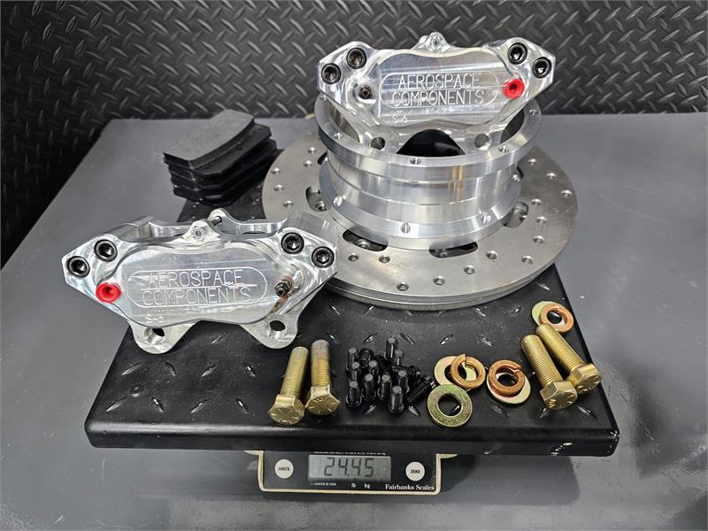 2024-2026 Mustang Direct Bolt on Rear Drag Race Brake - Aerospace Components