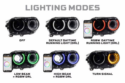 2015-2023 Dodge Challenger Morimoto XRGB LED Headlights