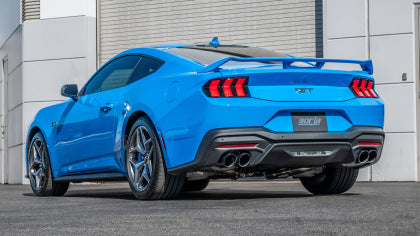 2024-2025 Mustang GT w/o Active Borla S-Type Cat-Back Exhaust with Quad Black Chrome Tips